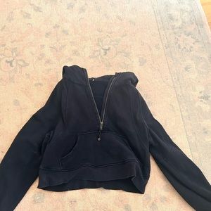 Lululemon Navy Half Zip Scuba Jacket